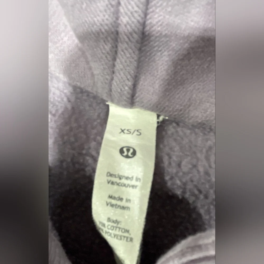 LULULEMON Scuba Oversized Funnel Neck Half-Zip XS/S Lilac Hoodie Sweatshirt - Picture 6 of 7